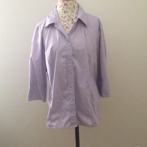 Lane Bryant Button Shirt 3/4 Sleeve Size 18/20